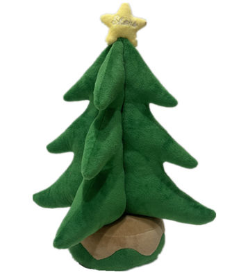ηλεκτρικό βελούδο χριστουγεννιάτικων δέντρων 35cm 13.8in γεμισμένο ζωικό που αναρριχείται στη σκάλα Άγιος Βασίλης