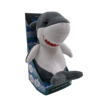 17cm 6,69» ζώα &amp; παιχνίδια ROHS παιχνιδιών βελούδου καταγραφής γεμισμένα καρχαρίας βελούδου