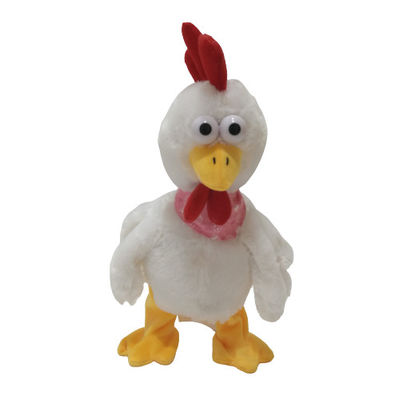 32cm 12,6 ίντσας χαριτωμένο χορού γεμισμένο κότα ζώο κοτόπουλου παιχνιδιών τραγουδιού μαλακό