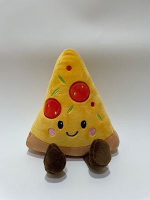 7 Τεμάχια Ποικιλία Πίτσα Βελούδινα Παιχνίδια, Χαριτωμένα Γεμιστά Ζώα Φαγητού Για Παιδιά Και Διακόσμηση Σπιτιού