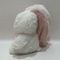 25cm 10&quot; Ροζ &amp; Λευκό Πάσχα Πλούσιο Παιχνίδι Κουνέλι Κουνέλι Γεμισμένο Ζώο στις Φράουλες