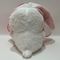 25cm 10&quot; Ροζ &amp; Λευκό Πάσχα Πλούσιο Παιχνίδι Κουνέλι Κουνέλι Γεμισμένο Ζώο στις Φράουλες