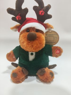 Παιδιά Χριστουγεννιάτικο δώρο Αστείο ελάφι με τρέμουλο πόδι και τραγούδι Πλούσιο παιχνίδι Ηλεκτρονικό παιχνίδι