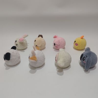 Ζωντανή Συλλογή 8 Τεμαχίων με Μπαλάκια που Αναπηδούν με Θέμα Ζώα Φάρμας για Παιχνίδι