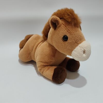 Soft Plush Brown Horse Toy Cute and Realistic Stuffed Animal