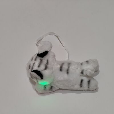 Μαγνητικό φωτισμένο λευκό τίγρη με φωτεινό χαρακτηριστικό