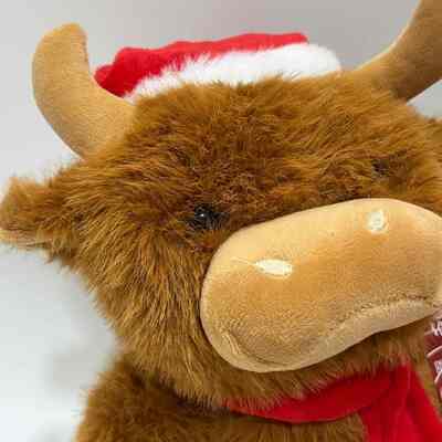 Τραγούδια και χοροί Χριστούγεννα Highland Cow Plush Toy Μουσικό Animated Stuffed Animal Χριστούγεννα Highland Cow Doll