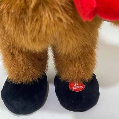 Τραγούδια και χοροί Χριστούγεννα Highland Cow Plush Toy Μουσικό Animated Stuffed Animal Χριστούγεννα Highland Cow Doll