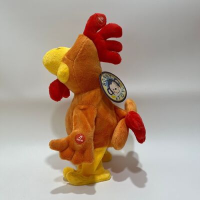 Κίτρινο Κοτόπουλο Μακρυπόλεμο Πλούσιο Παιχνίδι με Πλέξιμο του Σβέρκου Κλακάρισμα Τραγούδι & Χορός Αστεία Κουκλίτσα Διαδραστικό Παιχνίδι Ανακούφισης από το στρες