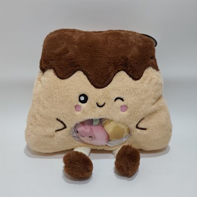 Γλυκό διαφανές μαξιλάρι φρούτων από PVC με πολύχρωμα μικρά φρούτα μέσα